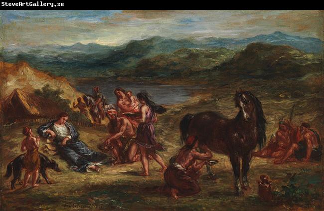 Eugene Delacroix Ovid among the Scythians